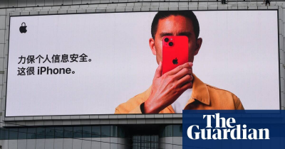 The Guardian - China-Apple shares fall after China reportedly bans iPhone use by government officials