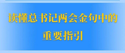 读懂总书记两会金句中的重要指引