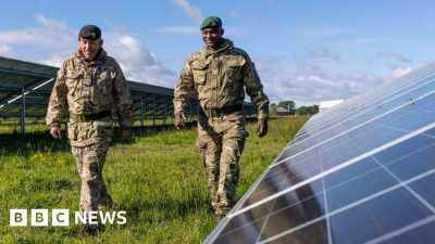 BBC News Top Stories-Uk Solar panels used by British Army linked to claims of forced labour in China