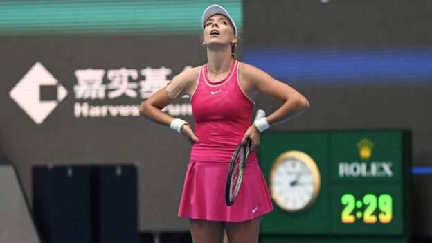 BBC News Top Stories-Sport Katie Boulter beaten by world number one Aryna Sabalenka at China Open