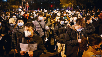 The Economist Print Edition-A year on from the white-paper protests China looks much different  China