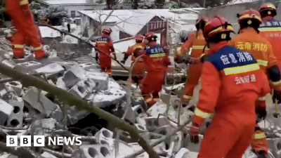 BBC News Top Stories-World China At least 47 buried after landslide in Yunnan - state media