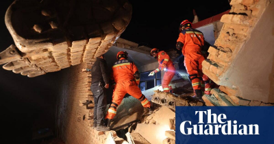 The Guardian - China-Rescuers search for survivors after deadly earthquake in north-west China  video