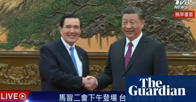 The Guardian-China and Taiwan are destined for reunification Xi tells former president