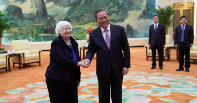 纽约时报中文网 - 英文原版-英Yellen Sees More Work to Do as China Talks End With No Breakthrough